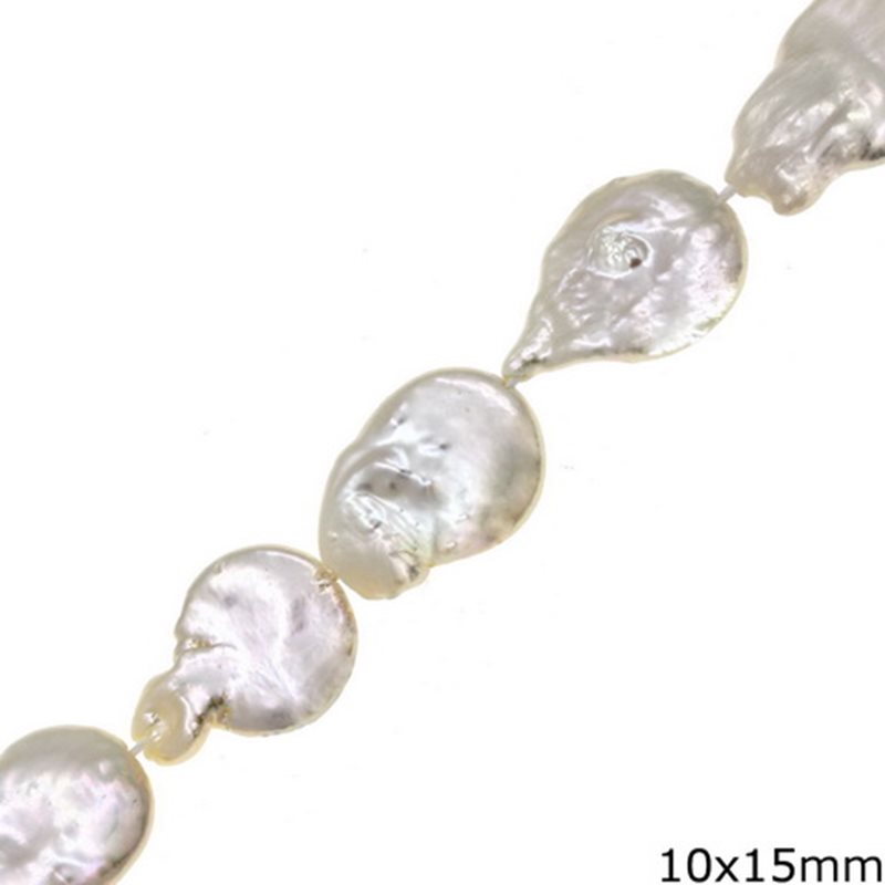 Pearshaped Freshwater Pearl Beads 10x15mm