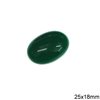 Glass Oval Cabochon Stone 25x18mm
