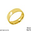 Stainless Steel Bold Ring 6mm