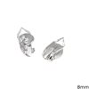 Silver 925 Clip-on Earring for Bead 8mm