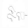 Silver 925 Earring Hook 12mm Thickness 0,7mm