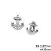 Casting Anchor Bead 13.5x12mm with 4.8 hole ,Antique Silver Plated