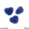 Χάνδρα Shamballa Καρδιά με Στρας "Ζαχαρωτό" 20mm