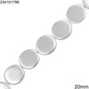 Disk Pearl Pasta Beads 20mm