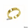 Δαχτυλίδι Ασημένιο  925 Ποδιού Βέρα Λουστρέ 3mm