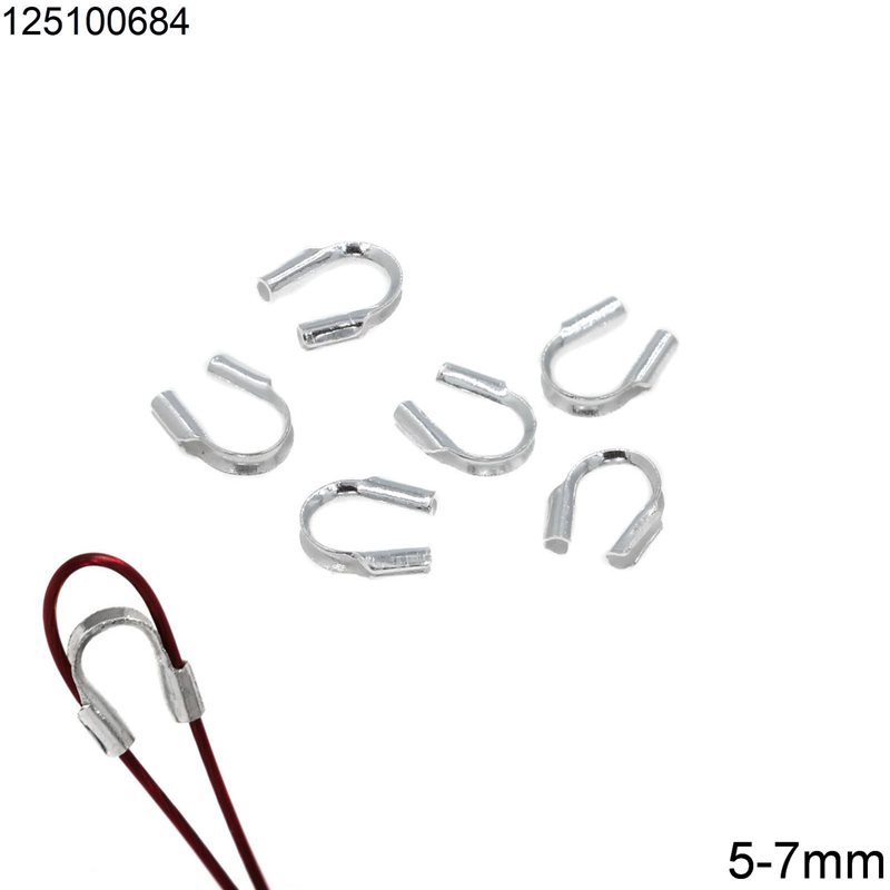 Προστατευτικό Ασημένιο 925 5mm για Σύρμα 1mm