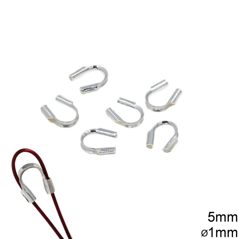 Silver  925 Wire Protector 5mm for 1mm Wire