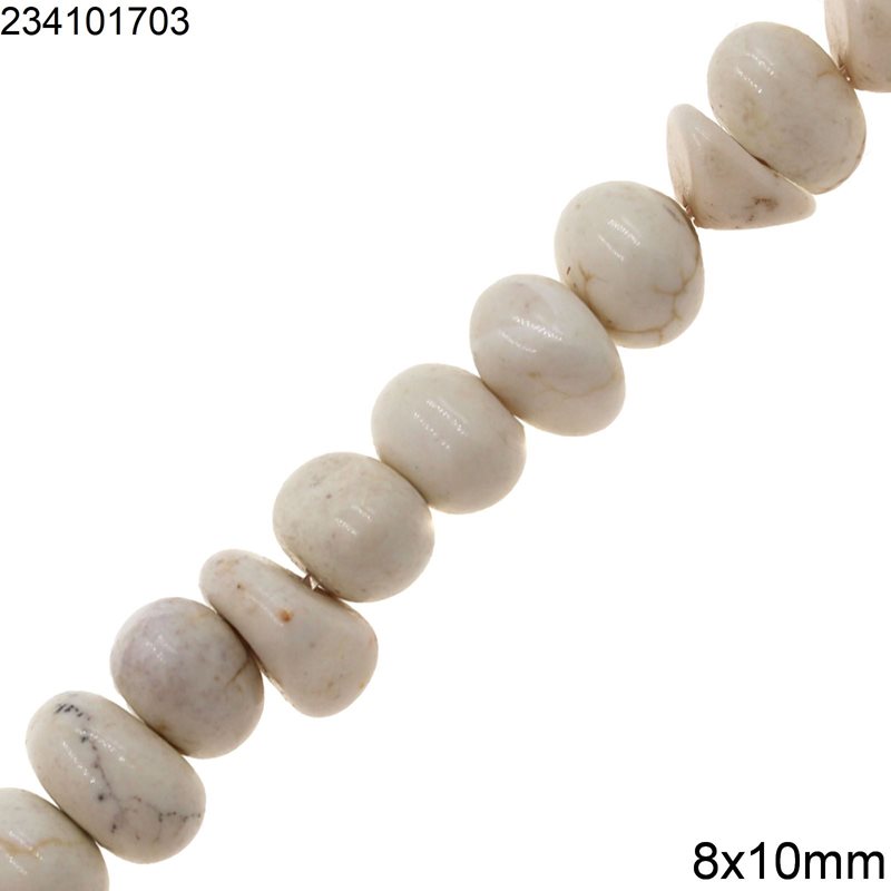 Howlite Chips Beads 8x10mm