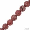 Apple Coral Beads 8mm