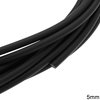 Rubber Cord Solid 5mm, BLACK