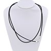 Silver 925 Necklace With Leather 2mm 