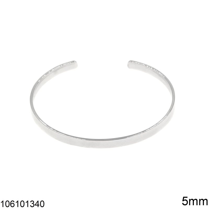 Silver 925 Open Bracelet 5mm