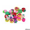 Various Fruits Polymer Clay Beads 10mm