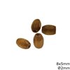 Wooden Oval Bead 8x5mm with 2mm hole