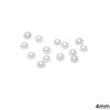 Plastic Pearl stone
 Α 4mm WHITE