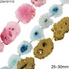Druzy Agate Oval Beads 25-30mm