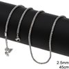 Αλυσίδα Ατσάλινη Ποπ Κορν 2.5mm