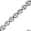 Hematite Disk Beads 8mm