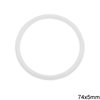 Plastic Ring 74x5mm , White