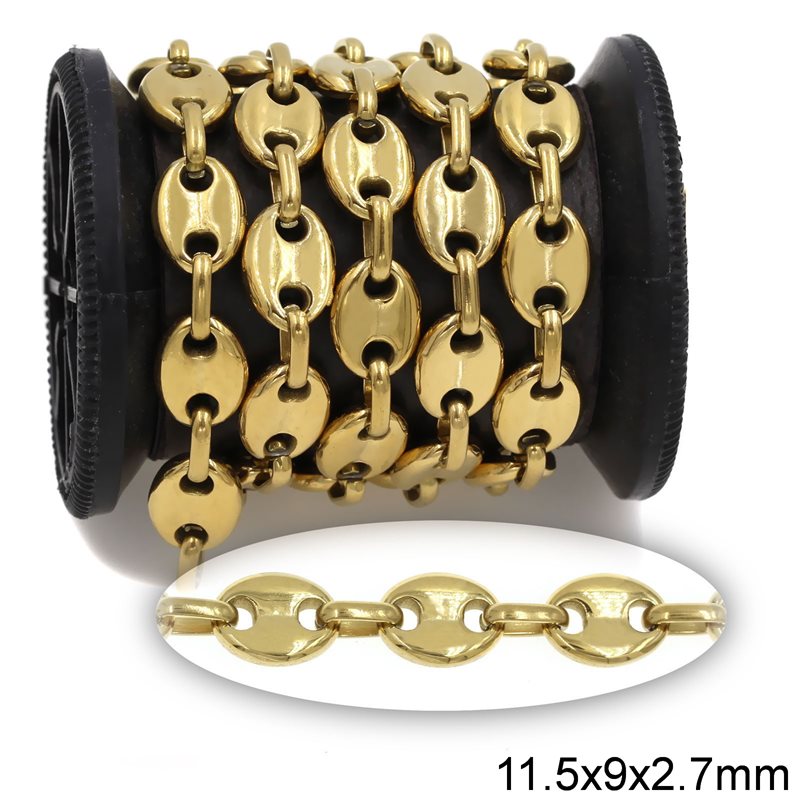 Stainless Steel Anchor Chain 11.5x9x2.7mm