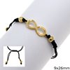 Stainless Steel Bracelet with Double Cord and Elements 9-16mm