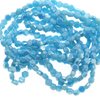 Glass Hexagon Beads with Faceted Edge 4mm