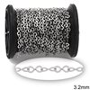 Stainless Steel Flat "8" Link Chain 3.2mm