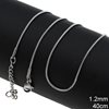 Stainless Steel Round Snake Chain 1.2mm