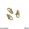 Brass Oval Lobster Claw Clasp 14mm