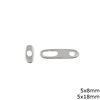 Silver 925 Toggle Clasp 5x8mm , 5x18mm