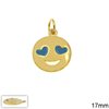 Brass Emoji Pendant 17mm