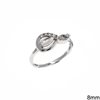 Silver  925 Childrens Ring with Zircon 3-12mm