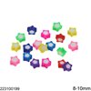 Polymer Clay Beads Outline Style Stars 8-10mm, 40pcs