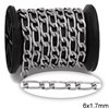 Stainless Steel Figaro Chain 1:1 6x1.7mm