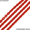 Acrylic Oval Flat Link Chain Open 8.5x6.5x2x1.5mm