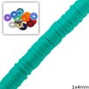 Rubber Rondelle Beads 1x4mm
