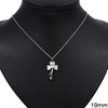 Stainless Steel Necklace4 Leaf Clover  19mm