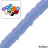 Rubber Rondelle Beads 1x6mm