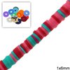 Rubber Rondelle Beads 1x6mm