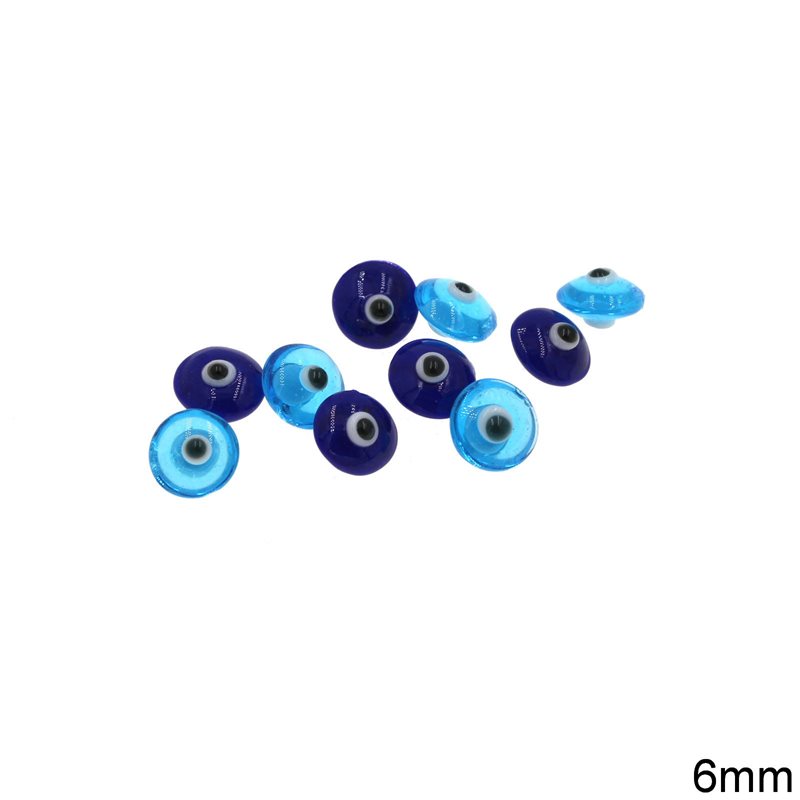 Glass Evil Eye Two Sided 6MM