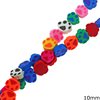 Polymer Clay Dog Paw Beads 10mm