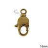 Brass Swivel Lobster Claw Clasp 16mm