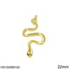Silver 925 Pendant Lustre Snake 22mm