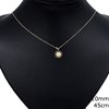 Gold Necklace Sun with Zircon 10mm, 45cm  K14 1.5gr