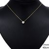 Gold Necklace with Zircon 7mm, 40cm K14 1.75gr