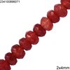 Faceted Beads Rondelle 2x4mm