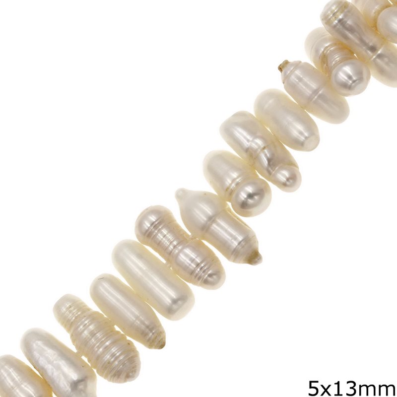 Freshwater Pearl Beads Branch 5x13mm, 20cm