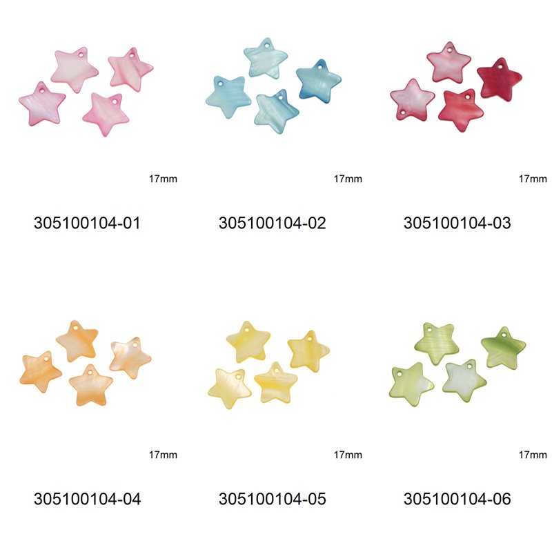 Mop-Shell Pendant Star 17mm