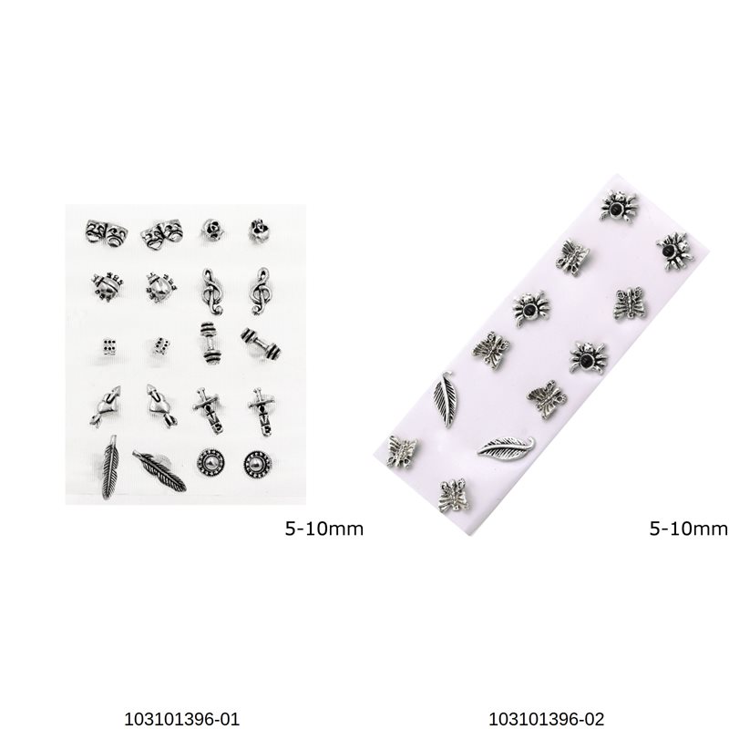 Silver 925 Earrings in Various Designs 5-10mm