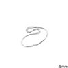 Silver 925 Wire Ring 5-12mm